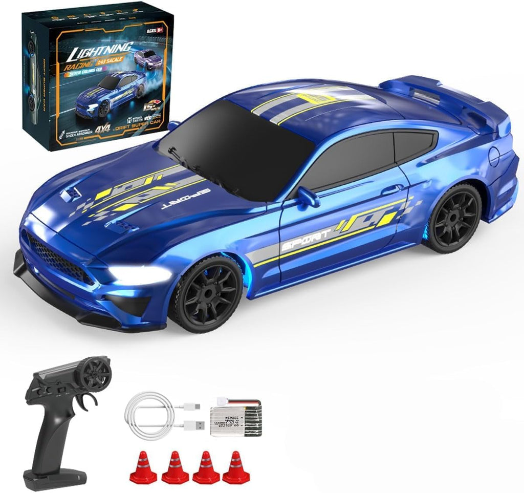 Old Kid | 1:43 RC Drift Car 4WD 15+KM/H Full Proportional High Speed RC Car