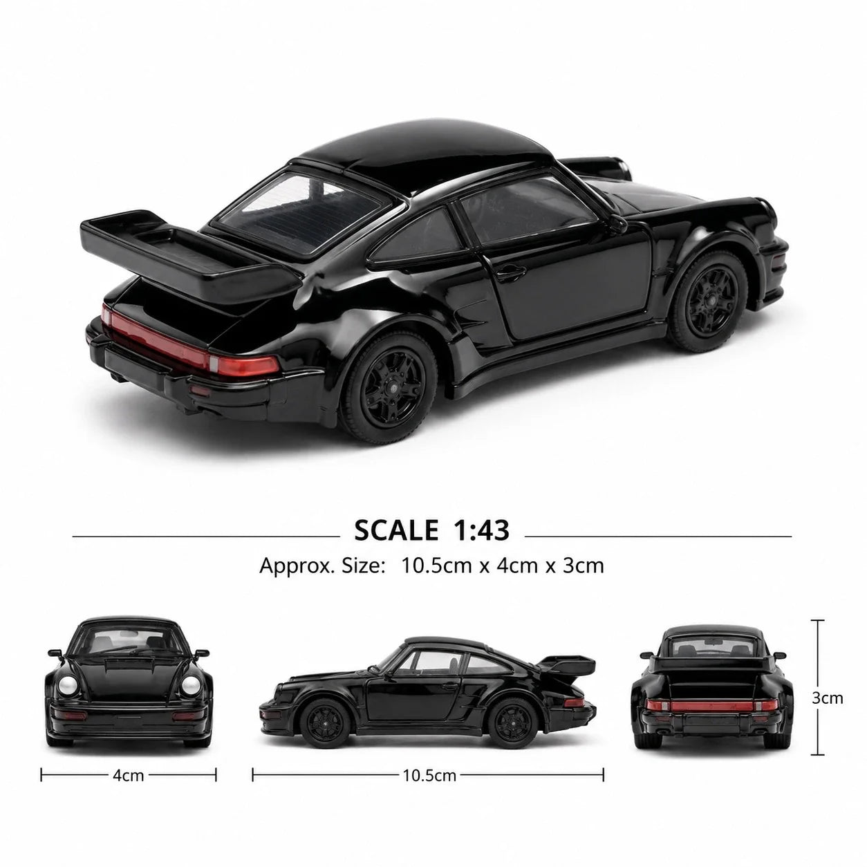 88RC Porsche RC Drift Car 1:43 Scale Metal Body with Opening Doors | Old Kid