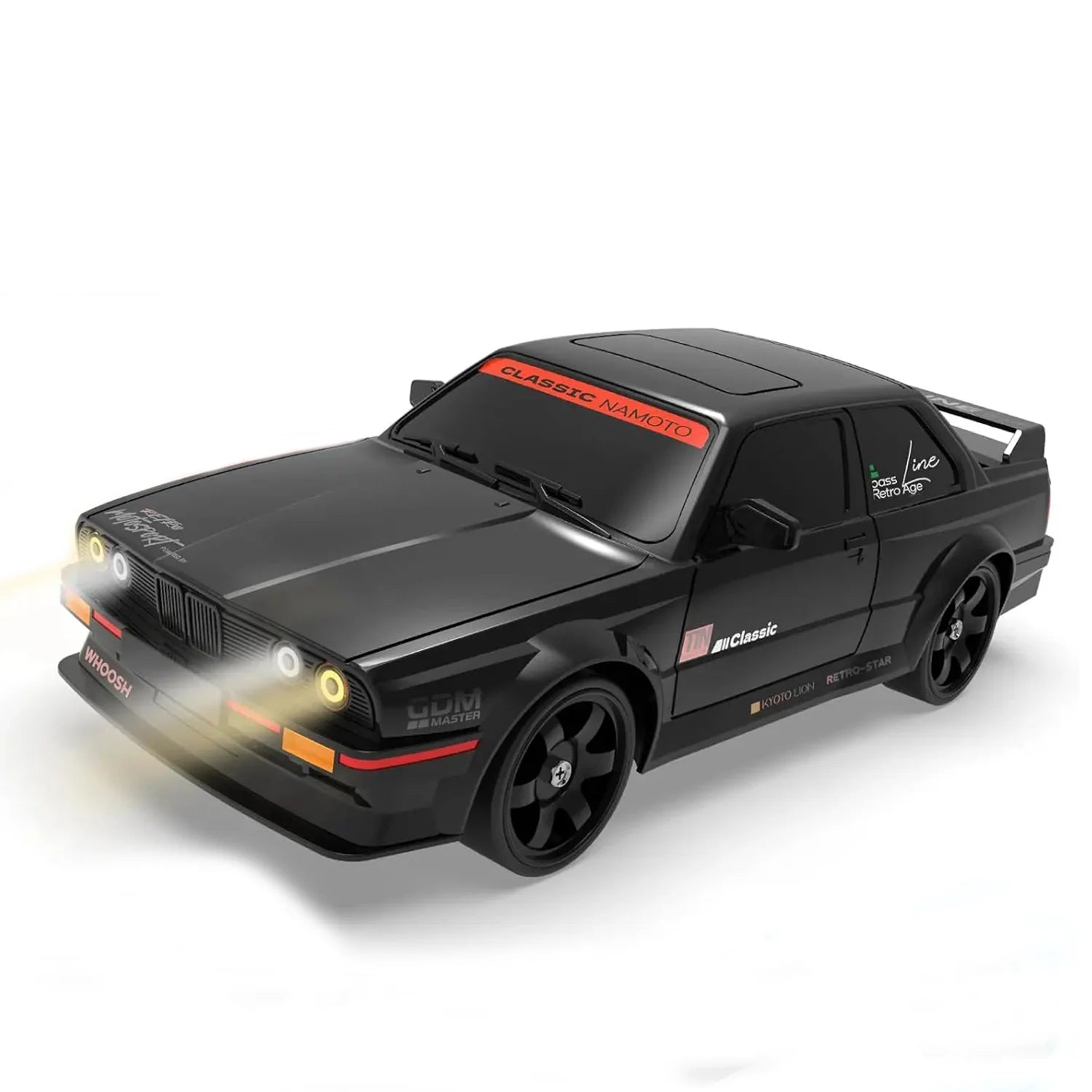 WHOOSH DC162A BMW E30 RTR 1:16 4WD Drift RC Car with ESP Gyro – 50km/h High-Speed Racing Car