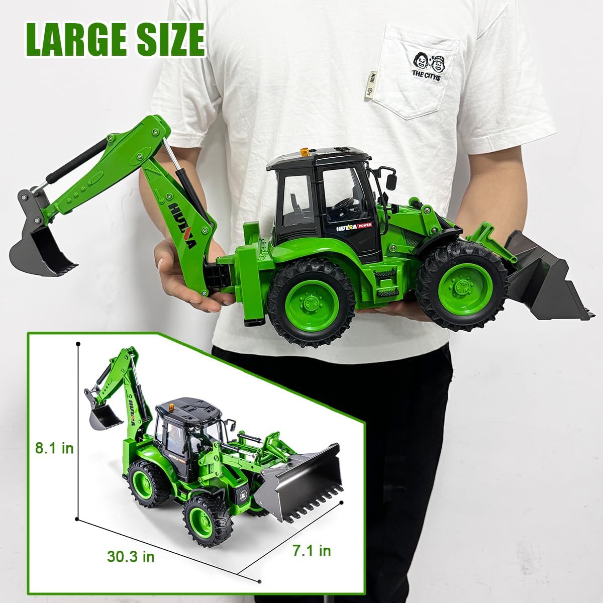 Huina 1579 RC Backhoe Loader 1:14 (2026 Model)