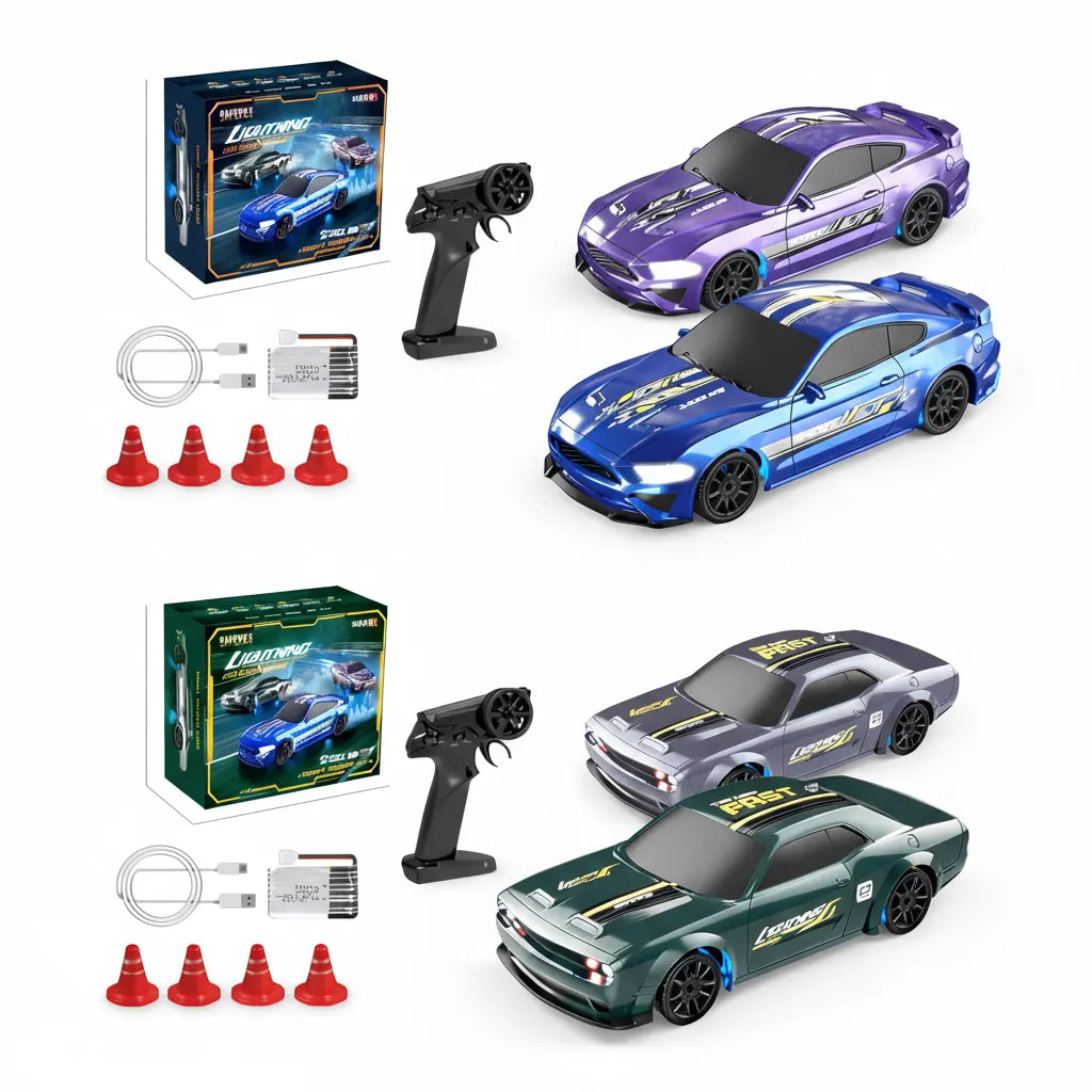 Old Kid | 1:43 RC Drift Car 4WD 15+KM/H Full Proportional High Speed RC Car