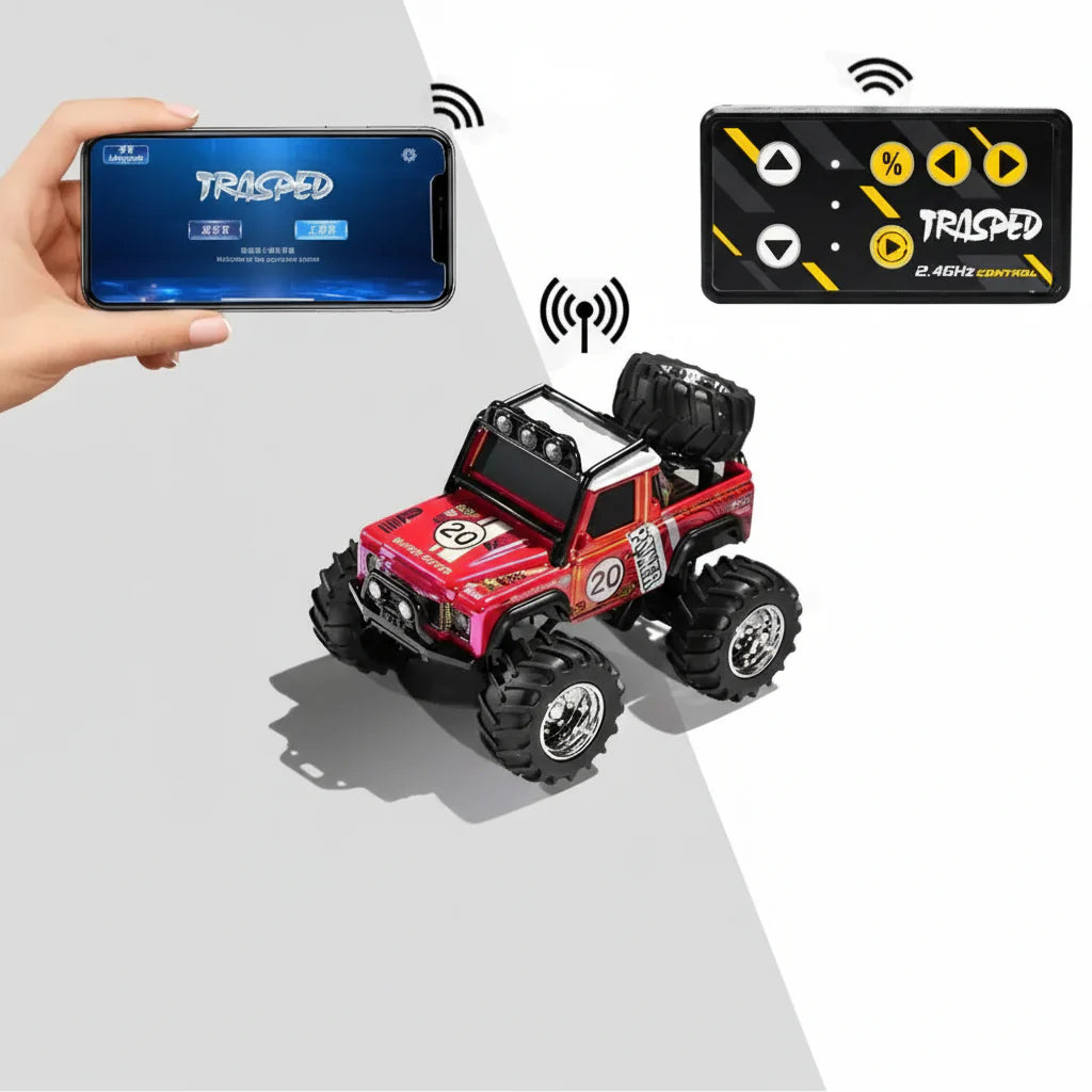 Trasped HG4-477 Monster Truck MINI RC Off Road | Metal body | LED |  2.4GHz App Control