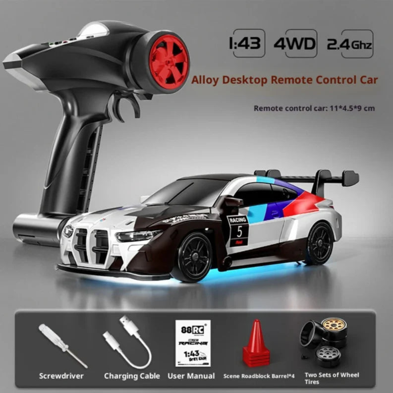 88RC RC43-B 1:43 BMW 4WD Drift Skill RC Car | Metal Body | Old Kid