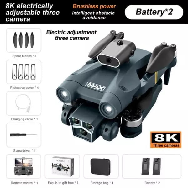 M3 Max Drone With 4k HD Dual Camera | Wi-Fi FPV | Upto 80m Control Range