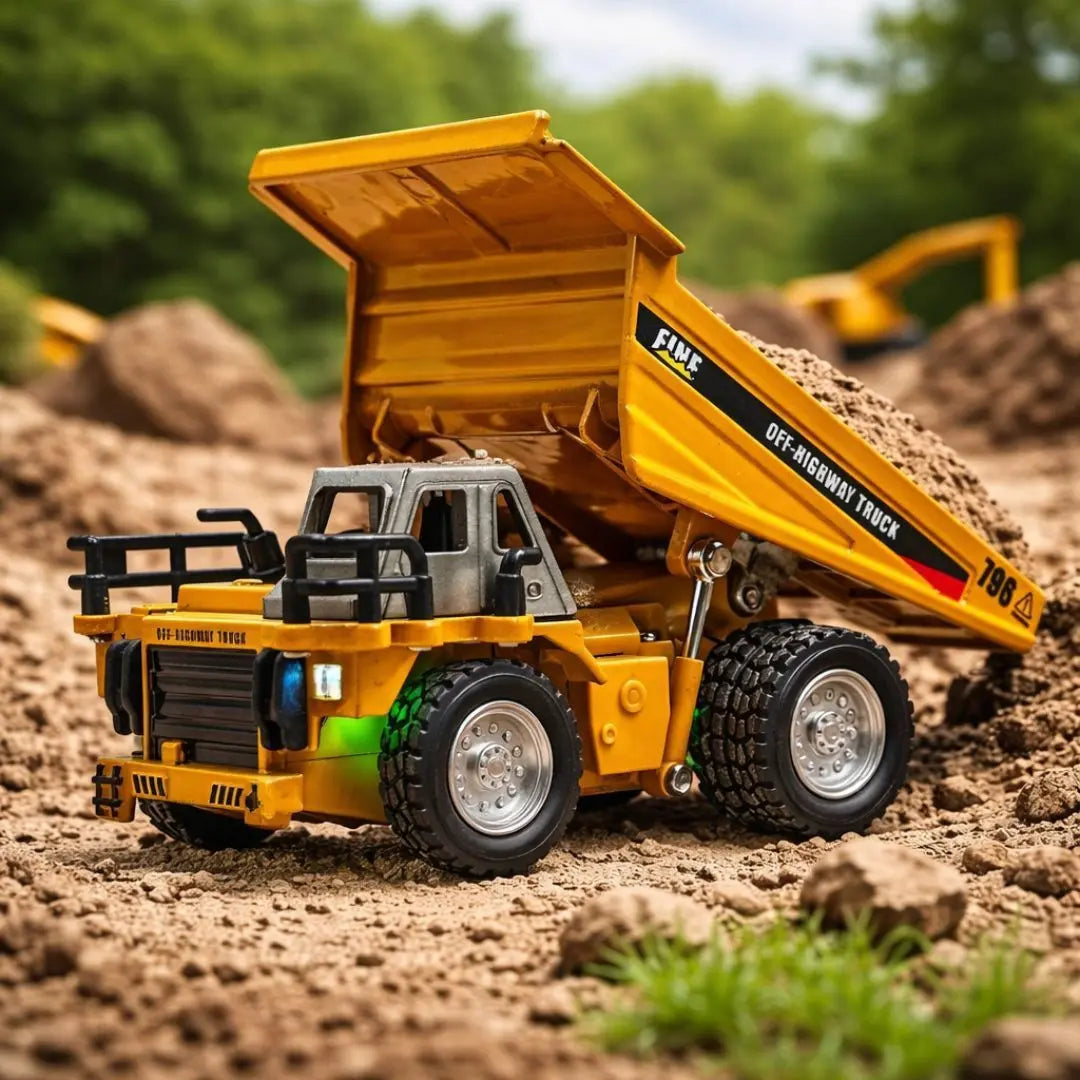 TRASPED HG4-414 1:64 RC Dump Truck | App Control & LED Lights | Old Kid
