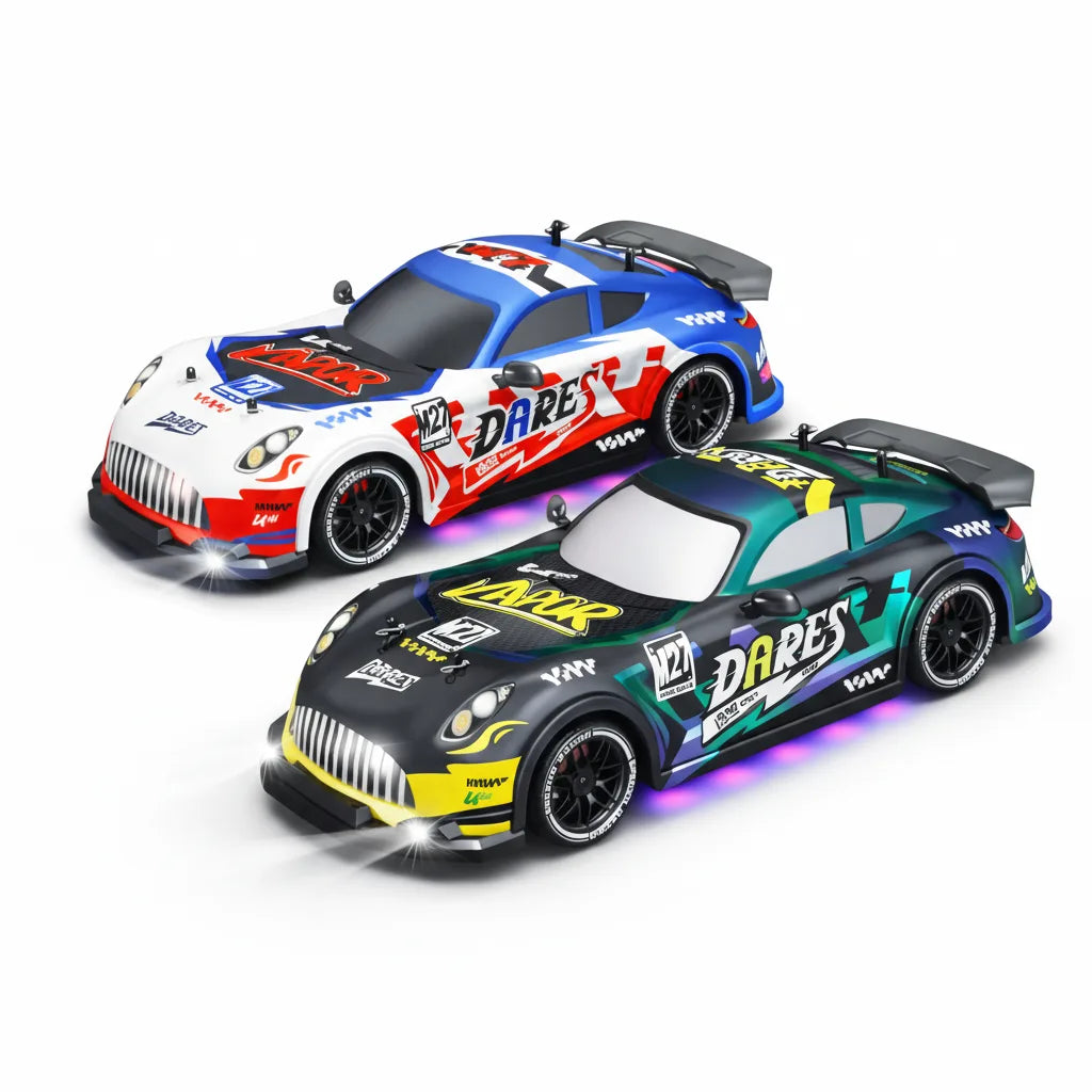 Dares 1:16 Scale Gyro Full Proportional Remote Control Car, 40+ KM/H RC Racing Car
