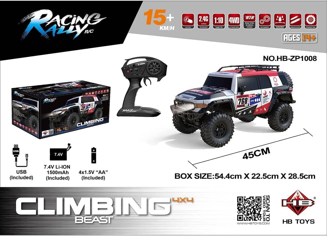 HB Toys ZP1006 1:10 Land Rover Defender 4WD RC Rock Crawler | Old Kid (Copy)