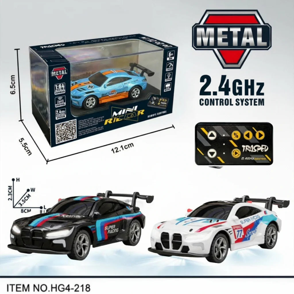 TRASPED HG4-218 BMW 1:64 Mini RC Car | Metal Body | 2.4GHz + App Control
