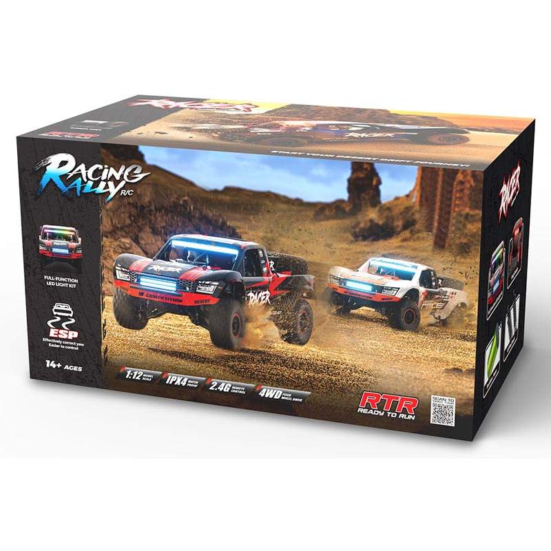 HB-RD1203-1 Red 1:12 4WD Brushless RC Rally Truck | 40KM/H High-Speed Off-Road Car